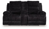 Rhine Falls - Double Reclining Power Loveseat With Console - Onyx
