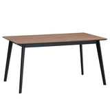 Rebi - Dining Table - Walnut & Black