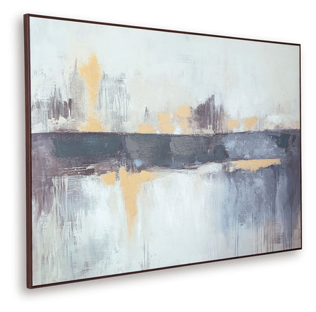 Gatesford - Wall Art - Blue / White / Tan