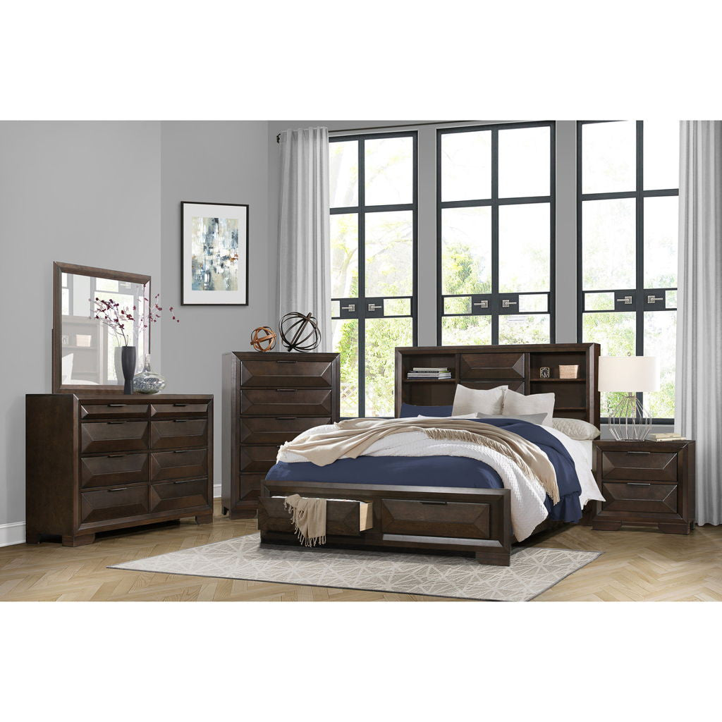 Chesky - Platform Bed With Storage Footboard