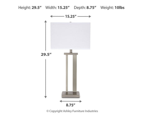 Aniela - Metal Table Lamp Set