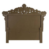 Constantine - Eastern King Bed - Synthetic Leather , Light Gold, Brown & Gold