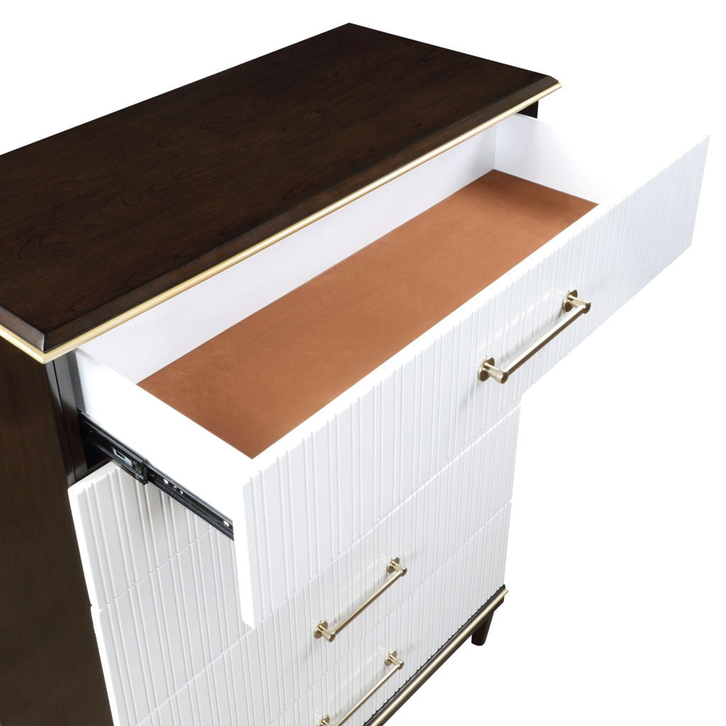Niles - Chest - White / Cherry