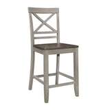 Brightleaf - Counter Height Chair (Set of 2) - Brown / Gray