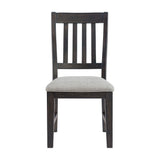 Montrose - Fabric Dining Side Chair (Set of 2) - Espresso / Light Gray