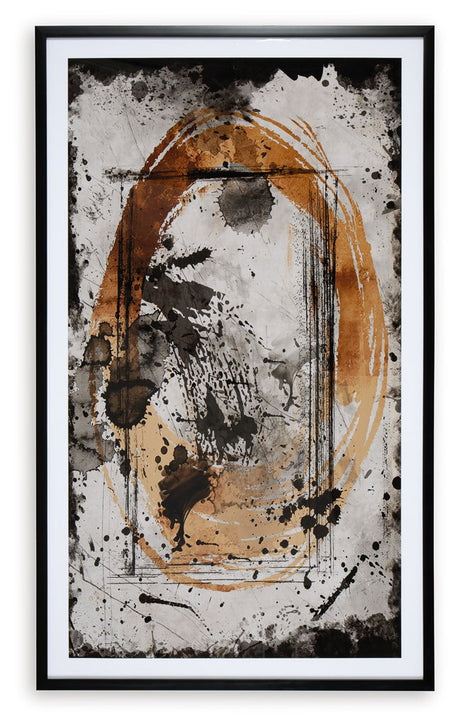 Clefting - Wall Art - Black / Caramel / Tan