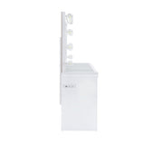 Ariana - Complete Vanity With Lightbulbs - Glossy White