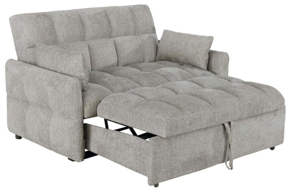 Poppy Light Grey Sleeper Sofa Bed