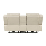 Huron - Power Double Reclining Loveseat With Center Console, Wireless Speakers, LED And Charging Ports