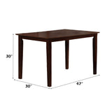 Samuel - 5 Piece Dining Set - Beige Microfiber &Espresso