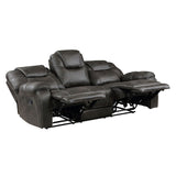 Gainesville - Double Reclining Sofa - Chocolate