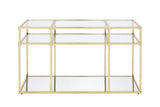 Uchenna - Sofa Table - Clear Glass & Gold