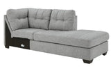 NANDRI Light Gray 34" Wide Right Arm Corner Chaise