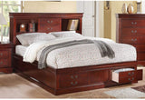 ELROID Cherry Storage Platform Bed