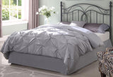 CHILTON Black F/Q Metal Headboard Bed