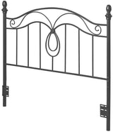 CHILTON Black F/Q Metal Headboard Bed