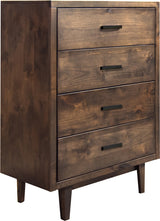 Cody Aged Brown 4 Drawer Chest
