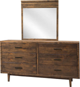 Cody Aged Brown Dresser & Mirror