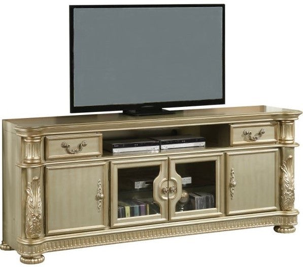 CROWNWOOD Gold 84" Wide TV Stand