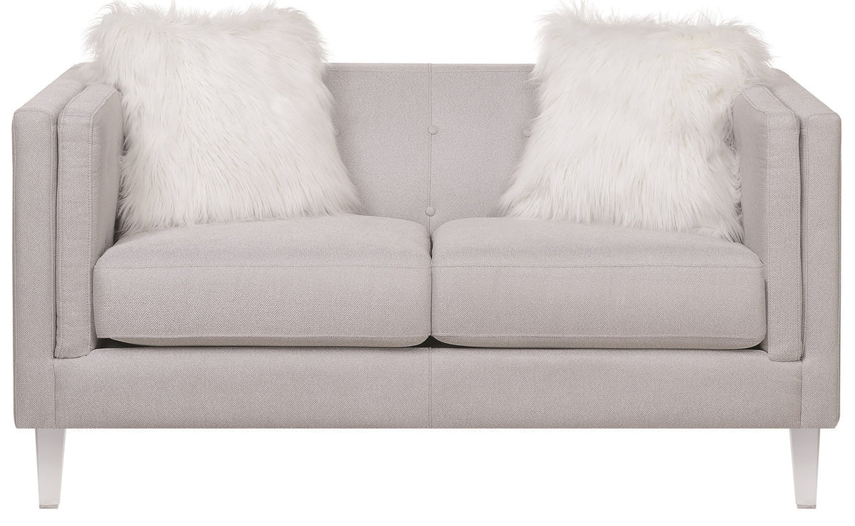 CYDNEY Light Grey Sofa & Loveseat