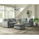 Deville - Modular Ottoman - Nova Gray