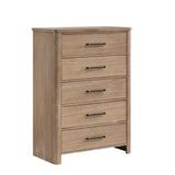 Anika - 5 Drawer Chest - Natural / Brown