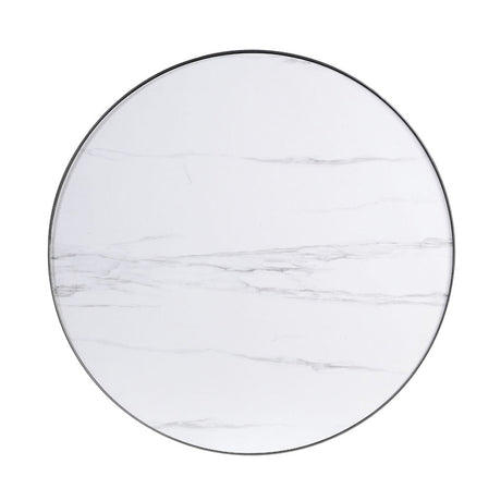 Abilene - Nesting Coffee Table Set - Marble Top & Brush Silver