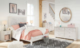 Paxberry - Six Drawer Dresser - Vinyl-Wrapped - Whitewash