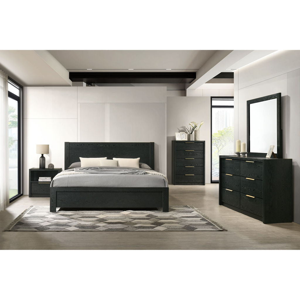 South Bend - Nightstand With USB - Black
