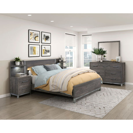 Zephyr - Nightstand With Wall Panel