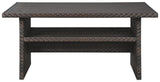 Easy Isle - RECT Multi-Use Table - Dark Brown / Beige