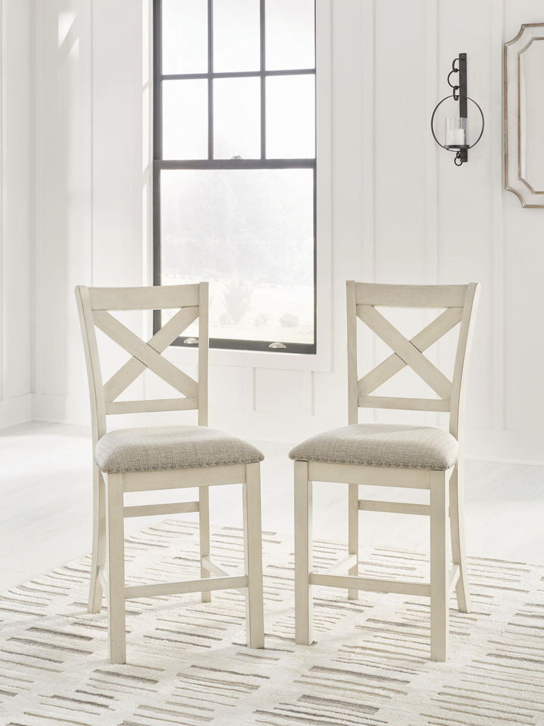 Robbinsdale - Upholstered Barstool (Set of 2) - Antique White