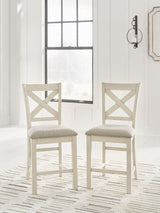 Robbinsdale - Upholstered Barstool (Set of 2) - Antique White