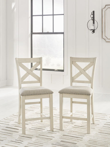 Robbinsdale - Upholstered Barstool (Set of 2) - Antique White