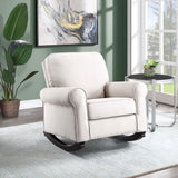 Elvin - Rocking Chair - Beige Fabric