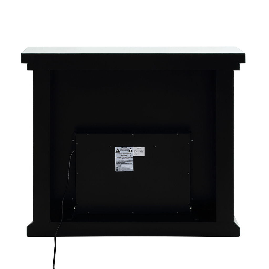 Noralie - 40" Fireplace - Mirrored & Faux Diamonds