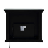 Noralie - 40" Fireplace - Mirrored & Faux Diamonds