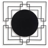 Oceanal - Accent Mirror - Black / Gold Finish