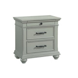 Slater - Nightstand With USB - Gray