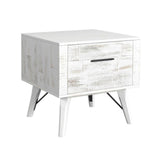 Rogen Rustic - End Table - Rustic White
