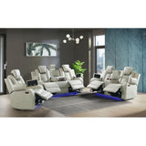 Carlo - Power Motion Loveseat With Power Headrest, Console And LED