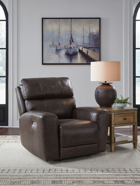 Crossplex - Power Recliner / Adjustable Headrest - Smoke