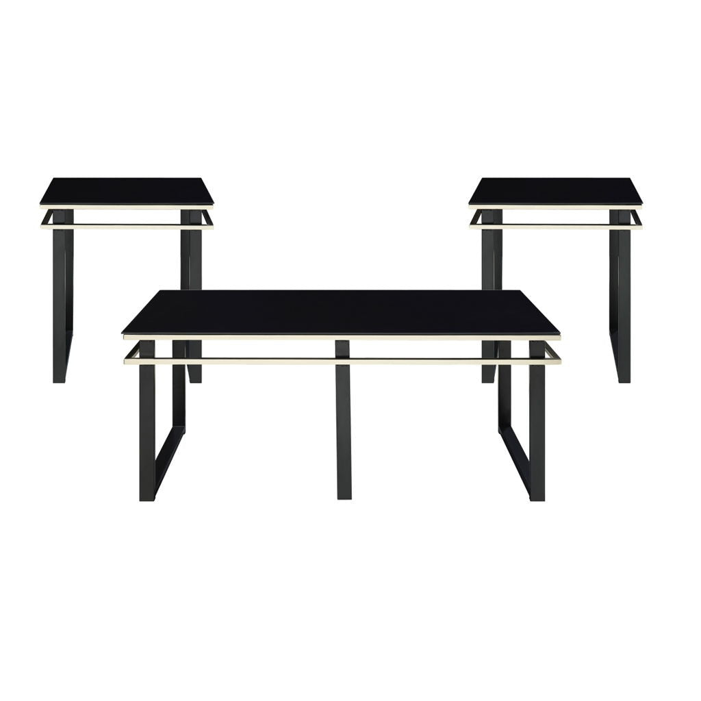Zamir - 3 Piece Pack Occasional Set - Black