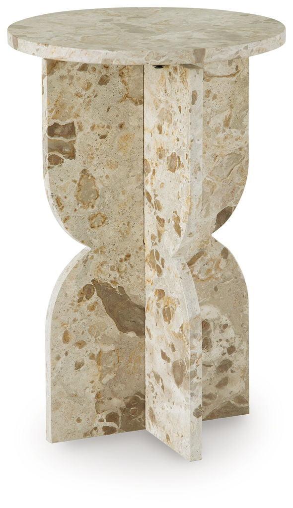 Treygan - Accent Table - Beige