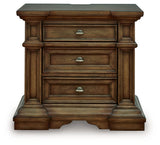 Frantanna - Three Drawer Night Stand - Brown