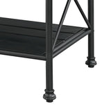 Brahm - Kitchen Island - White Marble Top & Gray