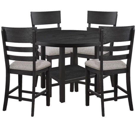 LAZLO Black 18" Wide Counter Chair