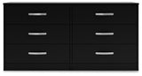 Finch - Six Drawer Dresser - 29'' Height - Black