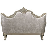 Libertee - Loveseat With 3 Pillows - Beige Fabric & Champagne