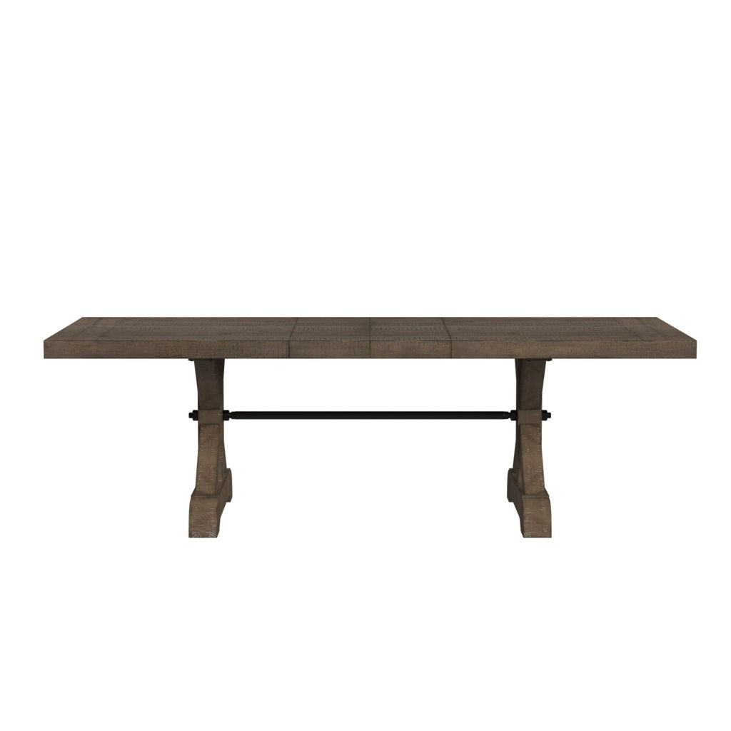 Yellowstone - Dining Table With 2X12" Leaves - Gray